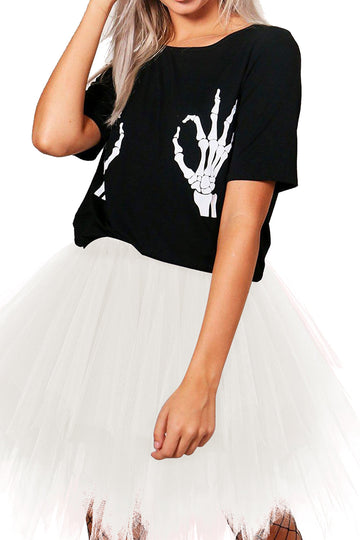 Halloween Tutu Enagua de tul de los años 50